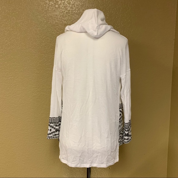 Self Esteem Hooded Cardigan Large Aztec Boho Southwest - Picture 3 of 5